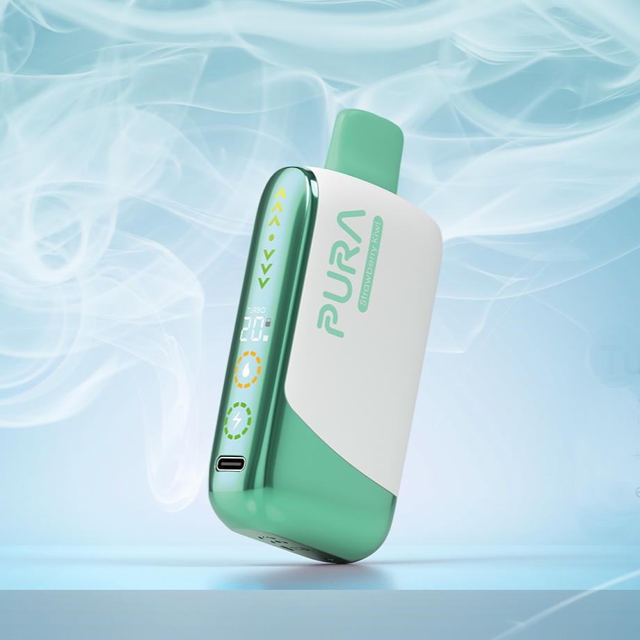 Vape | Bobina a doppia maglia e modalità Turbo | Controllo a sfioramento e capacità di 20 ml di e-liquido | 18000 boccate