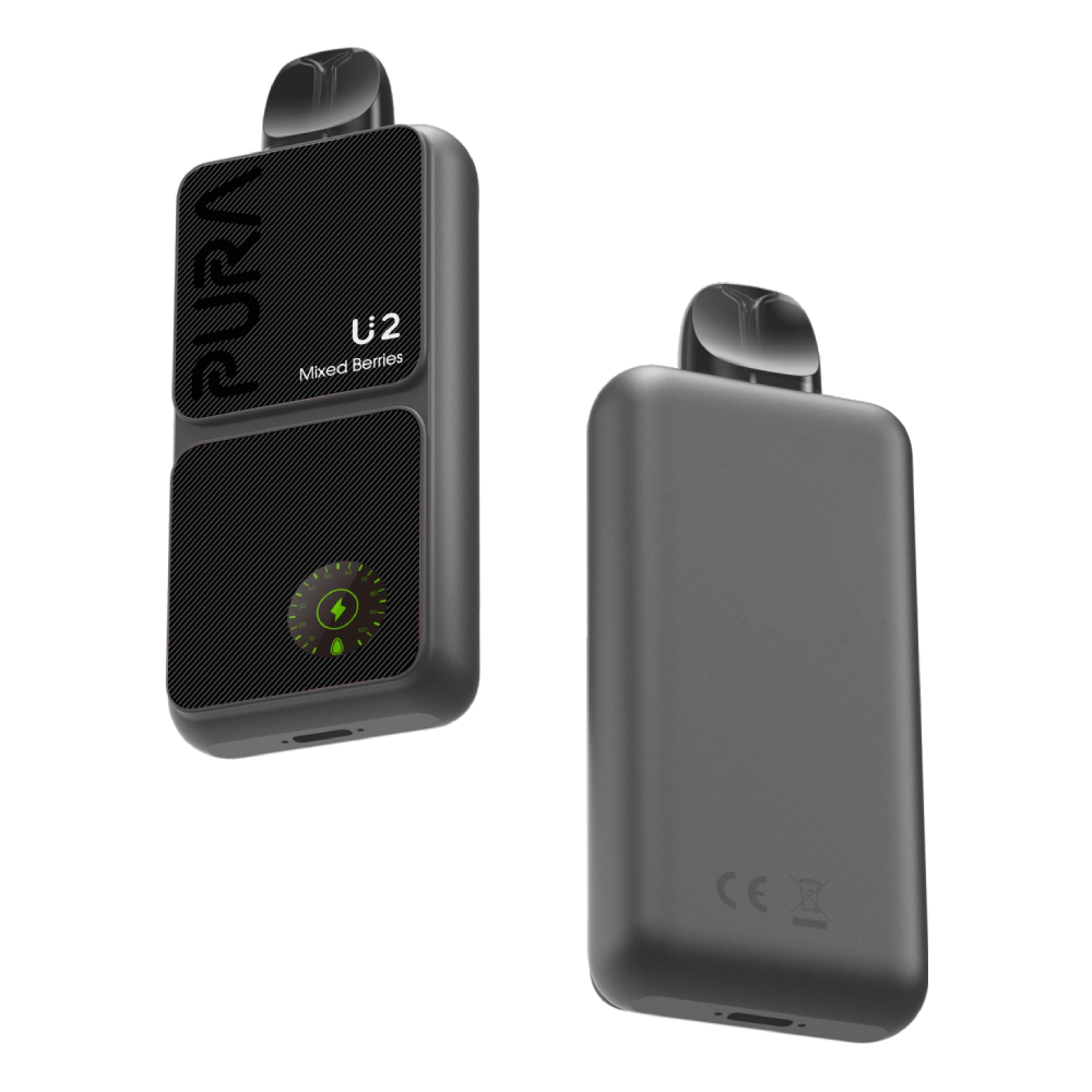 PURA U2 Vape: Doble bobina de cerámica para un rico sabor, 14W de potencia, E-líquido y el indicador de batería, diseño elegante con camaleón atractivo