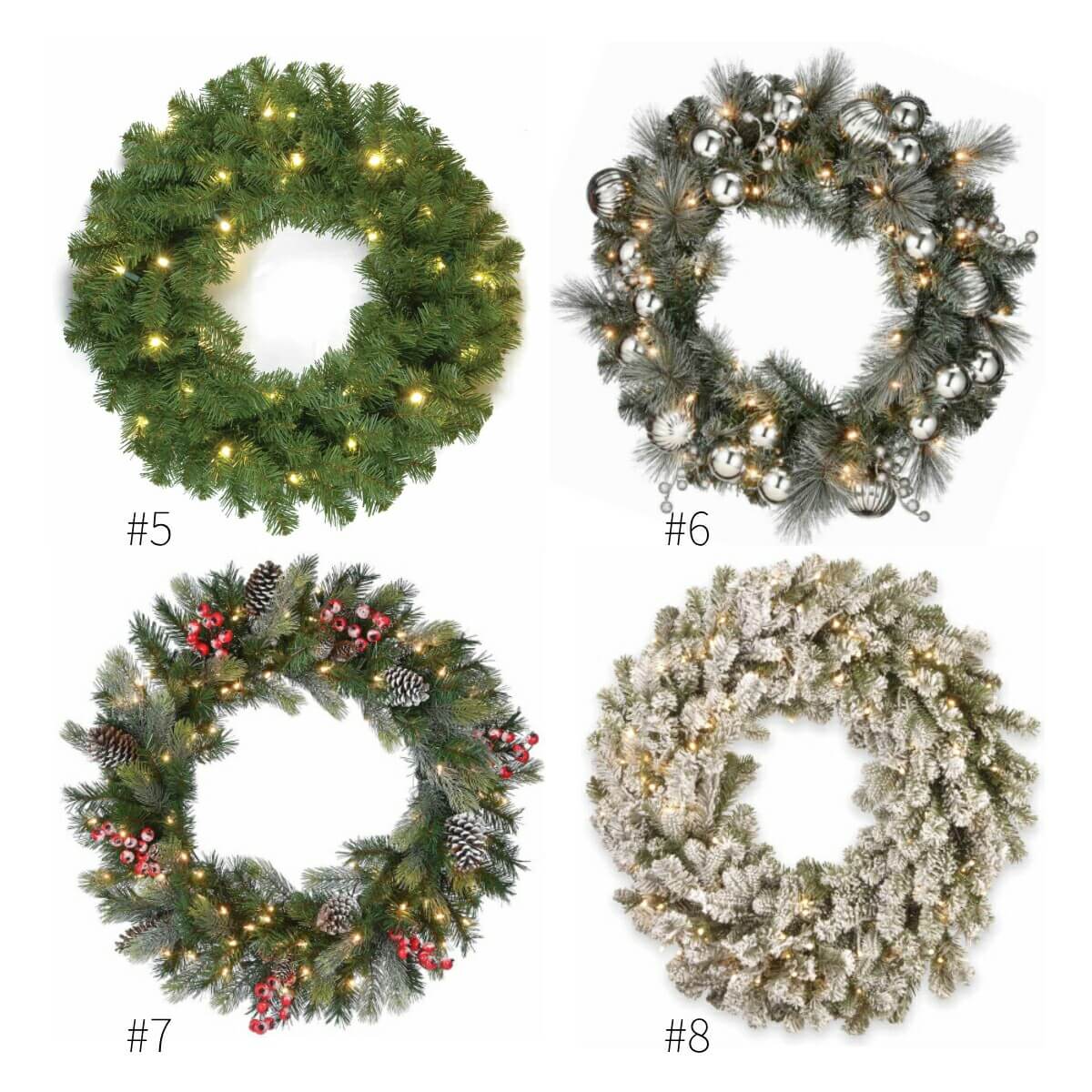 Artificial Christmas Wreath, Winter Wreath, Holiday Wreath, Festive Wreath, PVC Christmas Collection Floral Hoop Wholesale