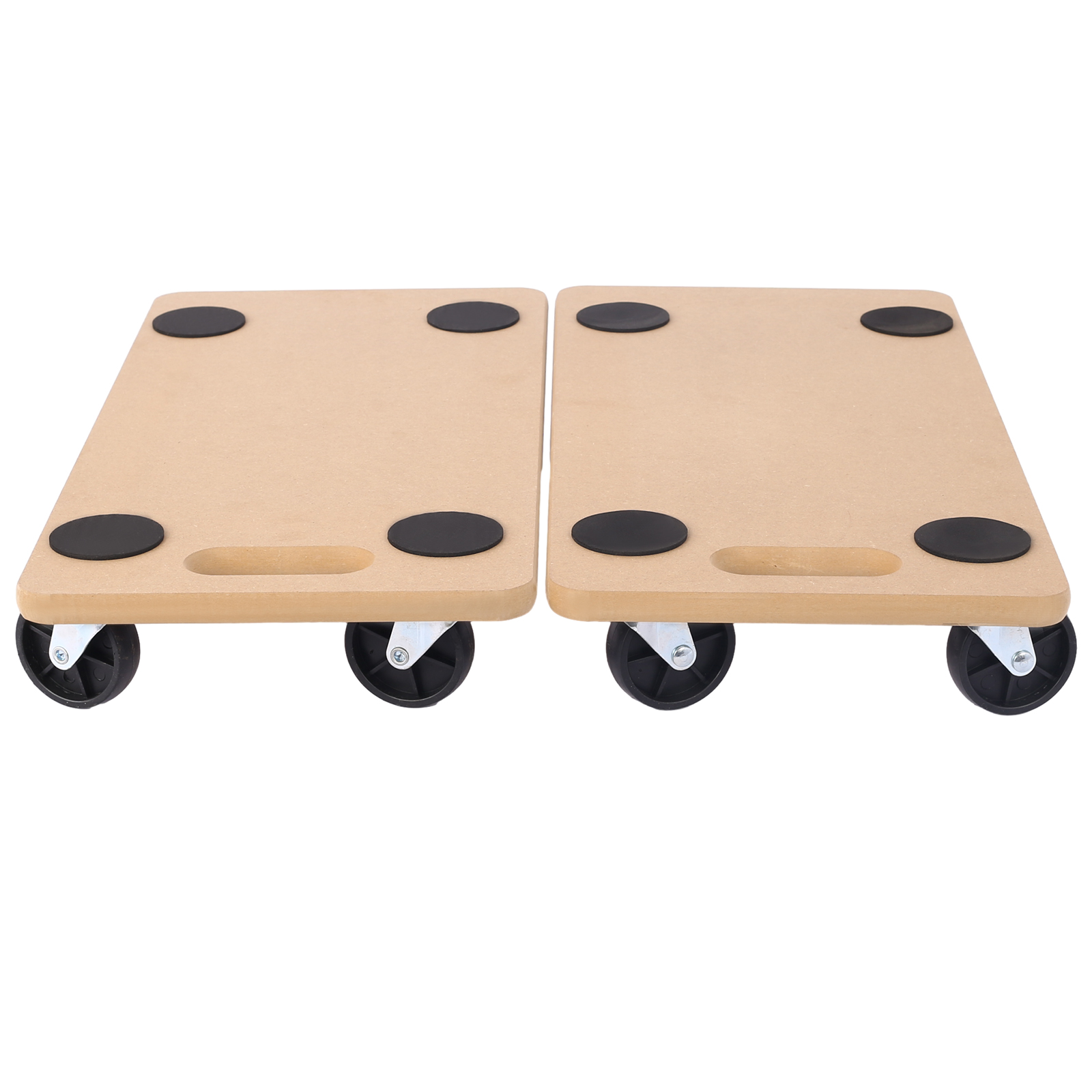 Heavy-Duty Rectangular Dolly Set of 2 with Wheels for Easy Mobility - Ideal for Home, Office, Workshop, and Storage Areas