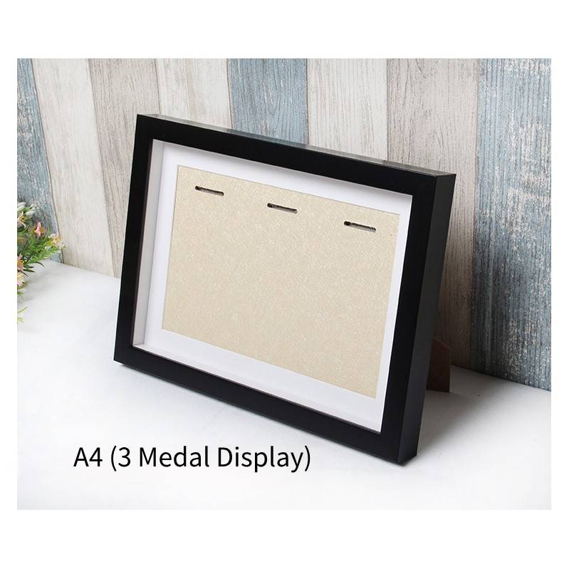 Custom Marathon Medal Display Stand - Brazilian-Whitewood Medal Display Frame - Athlete Commemorative Frame - Multiple Sizes