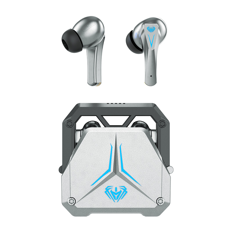 Mechanical-Style Wireless Gaming Earbuds, Bluetooth 5.3, Noise-Cancelling, Auto-Pairing, True Wireless for iOS & Android