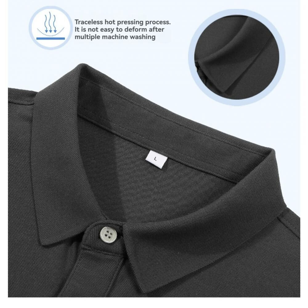 Polo business con tecnologia DuPont Sorona Cool - Slim Fit, manica corta, elegante e casual per uomo e donna personalizzabile