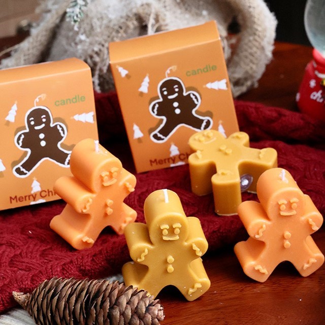 Christmas Candles | Gingerbread Man, Fragrant, Healthy Soy Wax | Staff Christmas Gifts