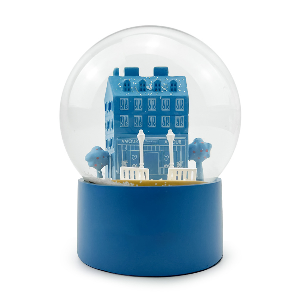 Snow Globe | Miniature Castle Building Model, ABS Material, 3.9 Inches | Employee Gifts