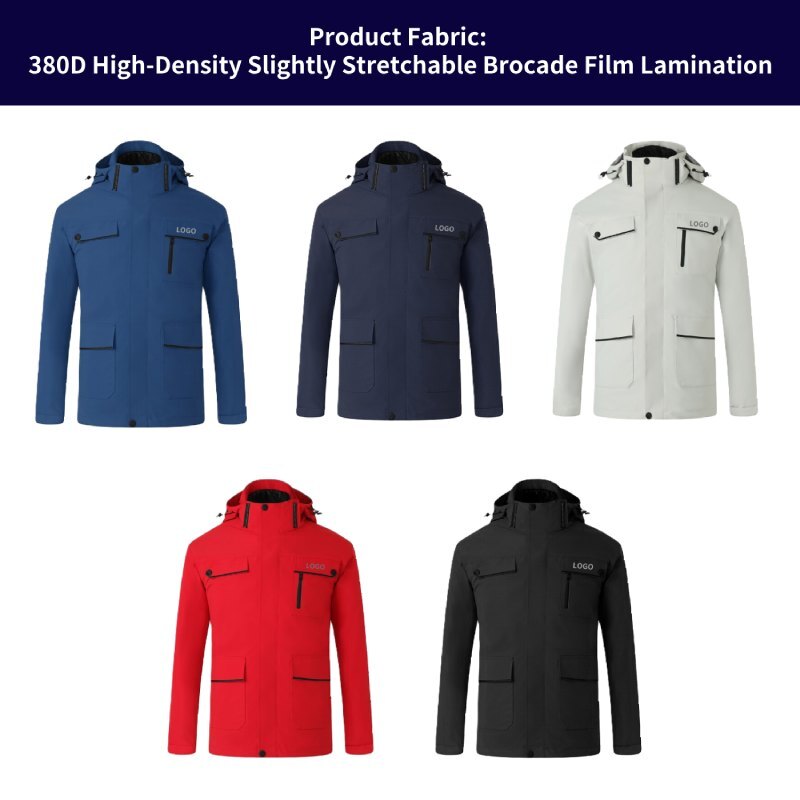 Outdoor Jacket | Inner Lining 3-in-1 Windproof Fleece-Lined Thickened | Custom Branded Apparel