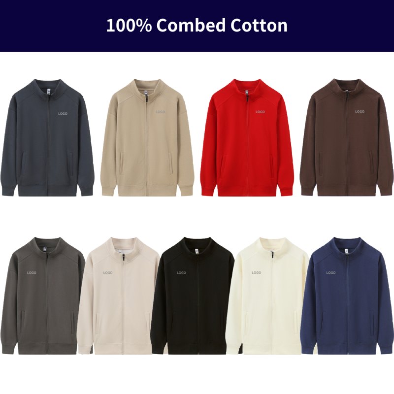 Sweat-shirts | Col Montant, Manches Longues, Cardigan, Fourrure de Renard Argenté | Vêtements de Marque Personnalisés